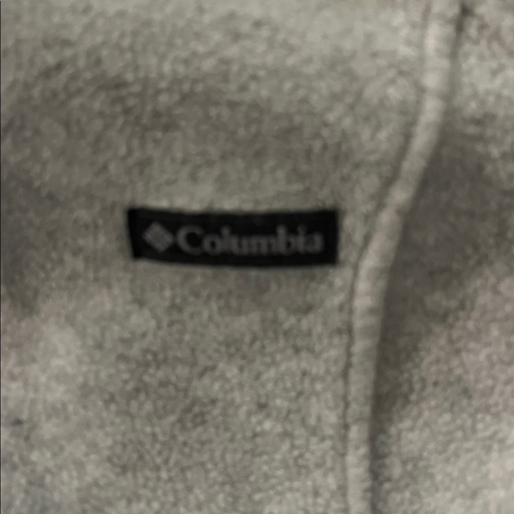 Columbia Light Gray Fleece Jacket - Picture 3 of 5